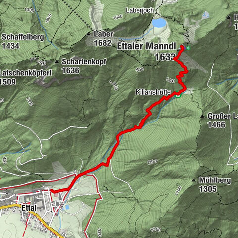 Ettal, Oberbayern/Deutschland