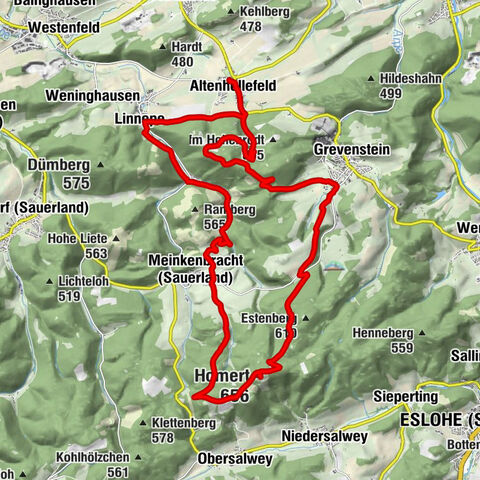 Altenhellefeld, Regierungsbezirk Arnsberg/Deutschland