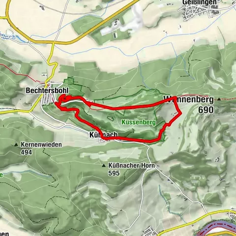 Küssaberg, Regierungsbezirk Freiburg/Deutschland