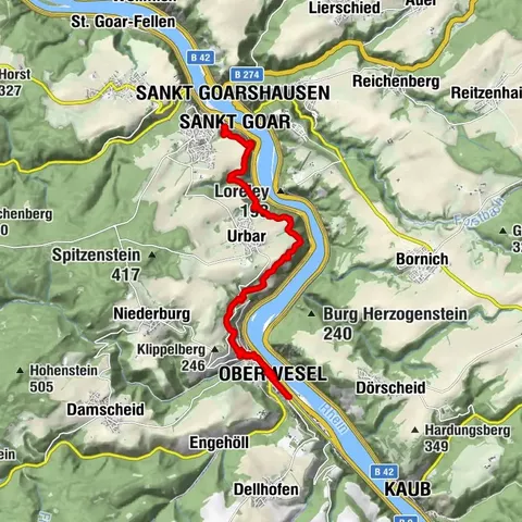 Sankt Goarshausen, Rheinland-Pfalz/Deutschland