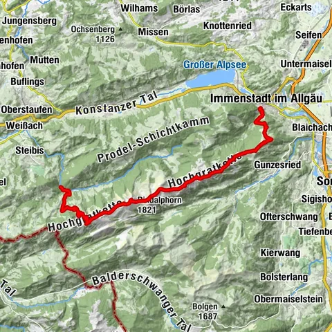 Hochgrad bis Immenstadt