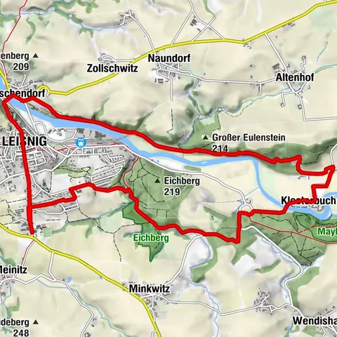 Rundweg von Leisnig zum Kloster Buch