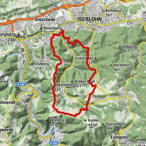 Sonntagslauf Iserlohn-Brandkopf-Danzturm-Forsthaus Löhnen-Kesbern-Dahlsen-Zur Mühle-Hegenscheid-Lössel