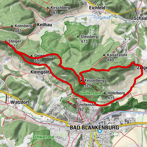 Rundwanderweg- "Zu den schönsten Aussichten" - Thüringer Wald