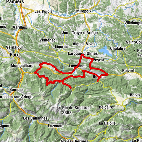 Radsportstrecke 1 - Die Katharerburgen