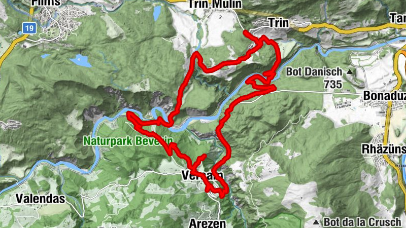 Rheinschlucht Wanderung: Ruinaulta Sut (656.1)