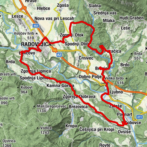 Verborgene Landschaft von Radovljica