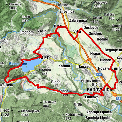 Am Sava-Fluss entlang nach Bled