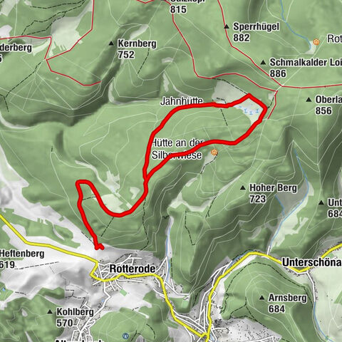 Rundwanderweg - "Drei Hüttentour" - Steinbach-Hallenberg - Thüringer Wald