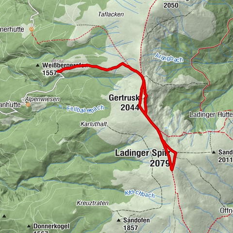 Weißbergerhütte - Gertrusk - Ladingerspitz