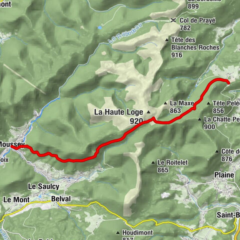 Themenweg: Der Pfad der Helfer von Salm (Elsass) nach Moussey (Vogesen)