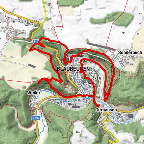 Küssende Sau - Blautopf, Runde von Blaubeuren