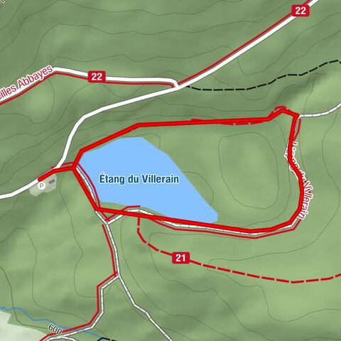 Wanderung - Étang du Villerain