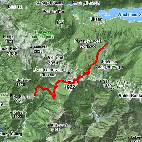 Juliana SkiTour 4 - Vogel (1922 m), von Gorenjska zur Küstenseite