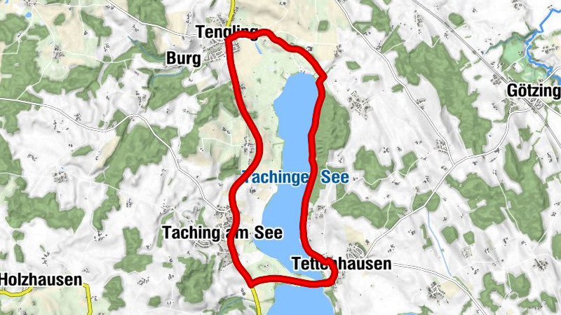 Tour um den Tachinger See