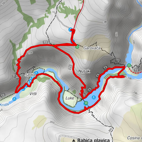 Wasserfälle und Kaskaden an der Krupa im Zrmanjagebiet