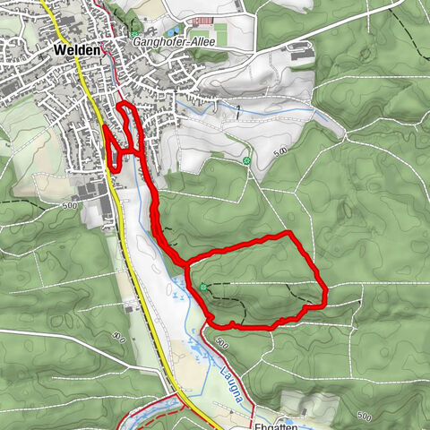 Ludwig Ganghofer Lausbubenweg, Welden, Deutschland