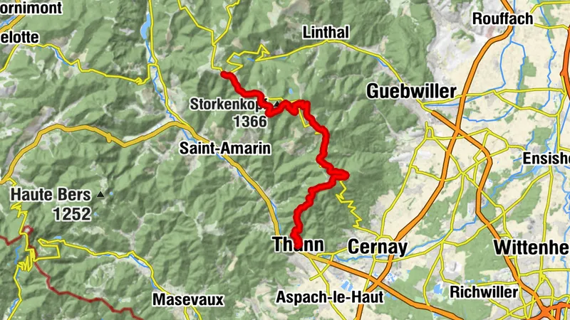 Vogesenüberquerung - Etappe 16 - Der Markstein - Thann