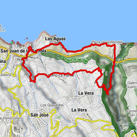 Steiler Aufstieg durch den Barranco de Ruiz - Wildromantischer Abstieg ans Meer nach San Juan de la Rambla