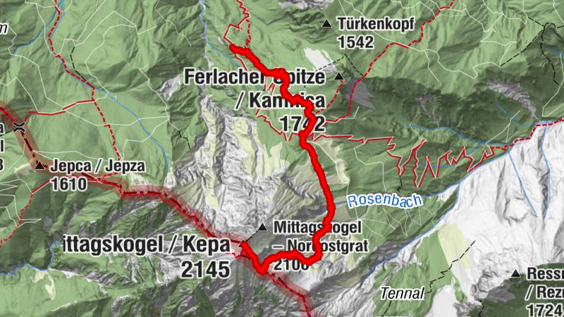 Über die Bertahütte zum Mittagskogel