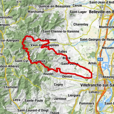 Le Beaujolais - Le pays d'art et d'histoire du Beaujolais - Rundstrecke 5.7