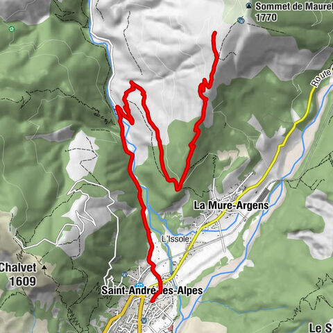 007 TransVerdon Abschnitt - Von der Montagne de Maurel nach Saint-André-les-Alpes