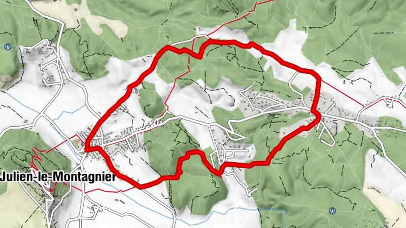 VTT FFC Website - Provence Verdon - Strecke 29 - Blau - Saint-Julien-le-Montagnier