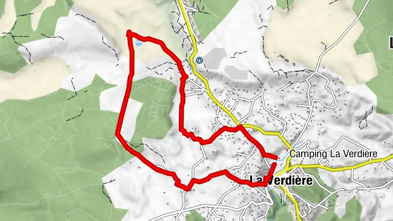 Site VTT FFC - Provence Verdon - Rundkurs 48 - Grün - La Verdière