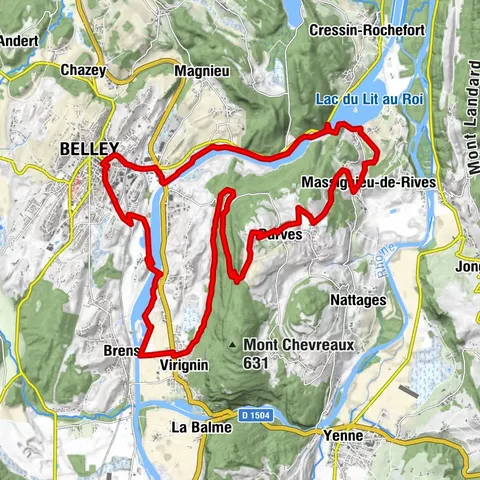 Mountainbike-Strecke 7 schwarz - Montagne de Parves - Espace FFC Ain Forestière