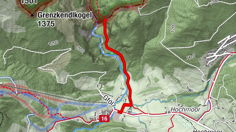 Auf alten Schmugglerpfaden zum Staubfall