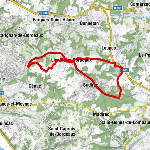 Boucle vélo n°15 Lignan de Bordeaux