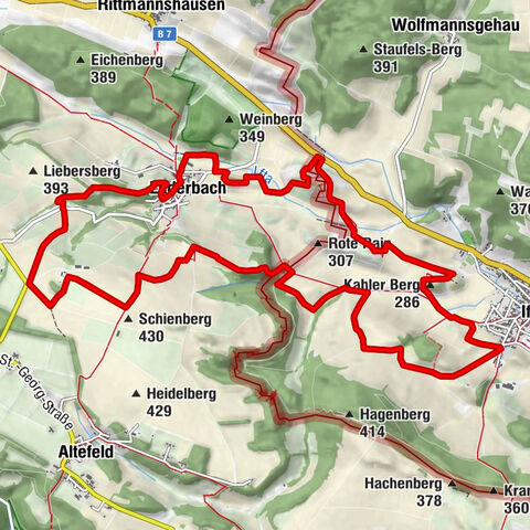 Premiumweg P21 Point India - Wanderbares Grünes Band