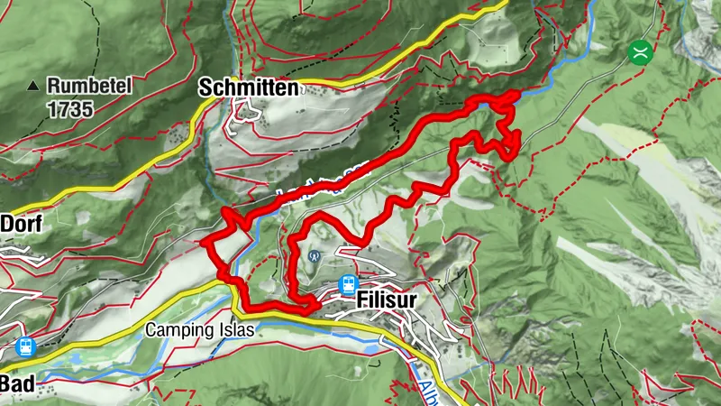 Trailrun leicht - Landwasserviadukt - Filisur