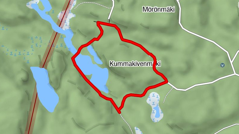 Geologischer Pfad des Kummakivi-Findlings