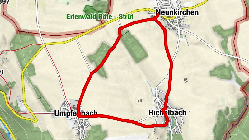 N1 - Rundwanderweg zwischen Neunkirchen, Richelbach und Umpfenbach