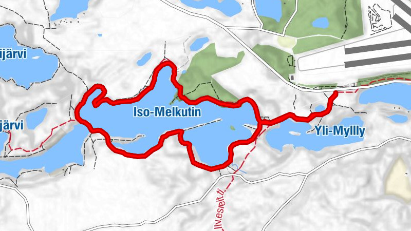 Iso-Melkuttimen-Pfad, Loppi
