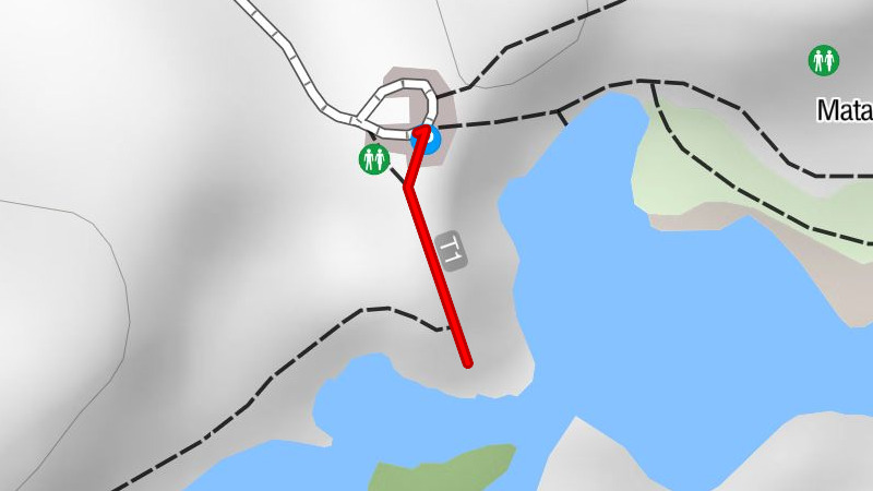 Die Könkään kuohu-Route 100 m