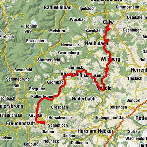 Deutsche Fachwerkstraße: Calw – Dornstetten