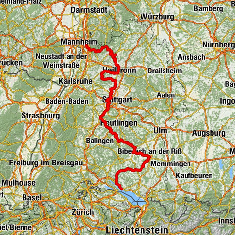 Mittlere Route | Deutsche Fachwerkstraße: Vom Neckar zum Bodensee