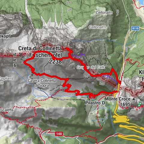 Plöckenpass: Cellonstollen und Senza Confini (D)
