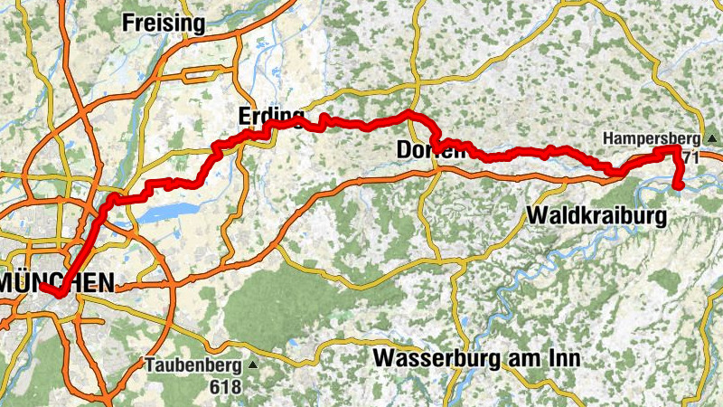 Mühldorfer Radlstern: Mühldorf-München