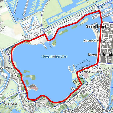 Rondje zevenhuizerplas Rotterdam Nesselande