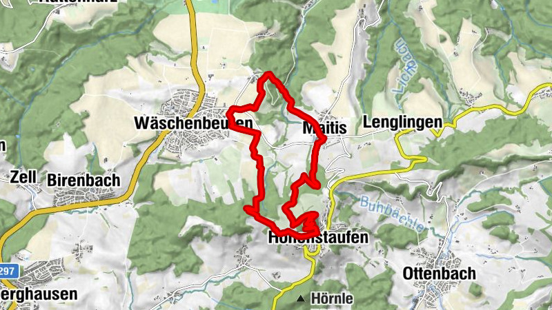 Löwenpfad "Staufer-Runde" - Barbarossa's Spuren vor Traumhafter Kulisse