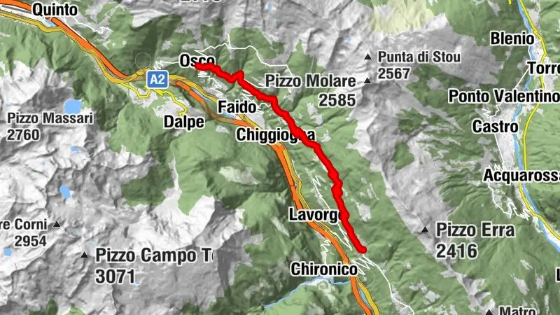 La Strada Alta 2. Etappe: Osco-Anzonico