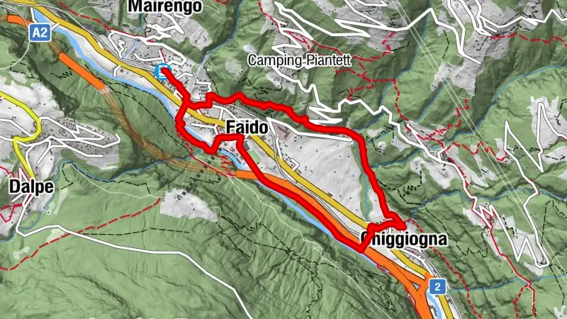 Faido und der Wasserfall Piumogna