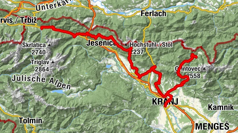 Karawanken-Weg - Gesamter Weg