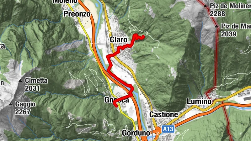 San Giovanni Battista (Gnosca) - Monastero di Santa Maria Assunta (Claro)