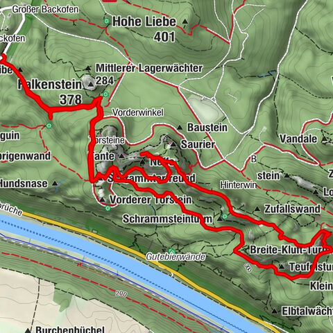 Schrammstein 9km