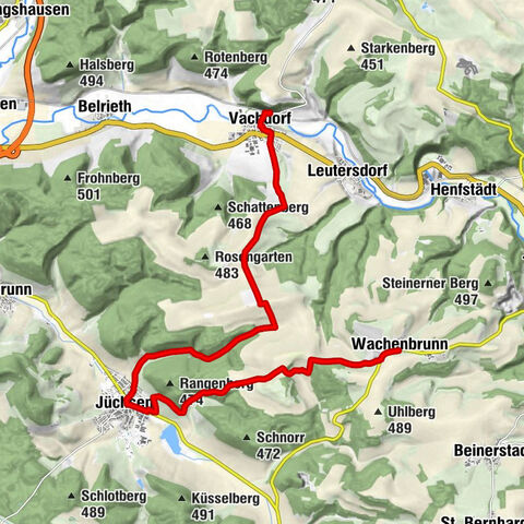 "Auf dem Kelten-Erlebnisweg" - Vachdorf-Wachenbrunn - Wanderung