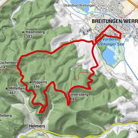 Rundwanderung - Auf den Spuren der alten Ritter zur Frankenburg - Breitungen